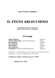 Il finto Arlecchino - benvenuto a «di cose un po