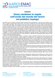 Pensioni, come cambiano le regole sull`uscita dal mondo del