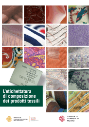 L`etichettatura di composizione dei prodotti tessili