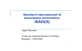 Standard internazionali di descrizione archivistica: ISAD(G)