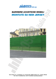 BARRIERE ACUSTICHE MOBILI MONTATE SU NEW JERSEY