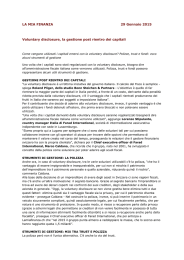 Voluntary Disclosure, la gestione post rientro dei capitali