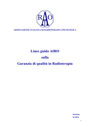 Linee guida AIRO sulla Garanzia di qualit&agrave; in Radioterapia