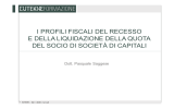 I PROFILI FISCALI DEL RECESSO E DELLA LIQUIDAZIONE DELLA