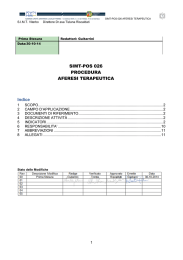 SIMT-POS 026 Procedura aferesi terapeutica