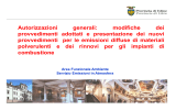 presentazione autorizzazioni generali