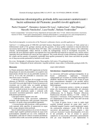 Ricostruzione idrostratigrafica profonda delle successioni