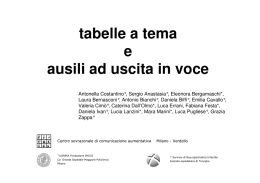 Tabelle a tema - centro sovrazonale di comunicazione aumentativa