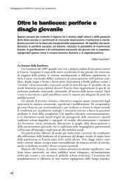 Oltre le banlieues: periferie e disagio giovanile