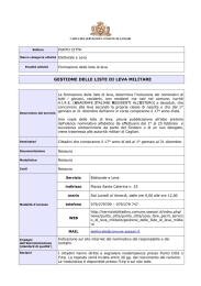 gestione delle liste di leva militare