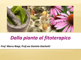 Dalla Pianta al Farmaco