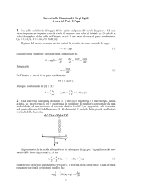Esercizi sulla Dinamica dei Corpi Rigidi A cura del Prof. T.Papa 1