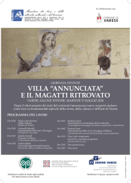 “ANNUNCIATA” il Magatti ritrovato 17 maggio 2016