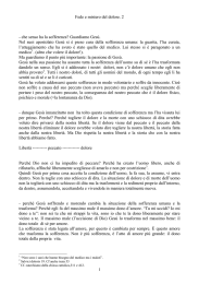 Fede e mistero del dolore. 2 - che senso ha la sofferenza