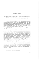 Alcune osservazioni sul Diluvio universale, l`Arca di No&egrave; ed il monte