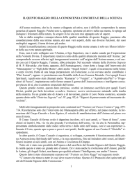 1 IL QUINTO RAGGIO: DELLA CONOSCENZA CONCRETA E