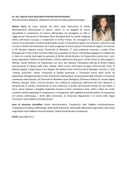 D.r. Alessia Vacca - Università di Sassari