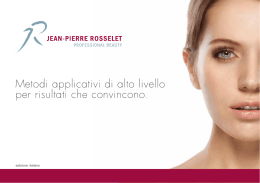 Brochure - Jean-Pierre Rosselet Cosmetics AG