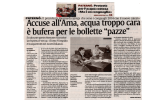 Accuse all`Ama. acqua troppo cara èbufera per le bollette "pazze"