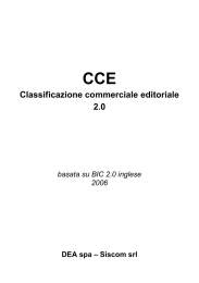 CCE Classificazione commerciale editoriale