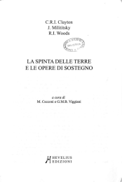 LA SPINTA DELLE TERRE E LE OPERE DI SOSTEGNO