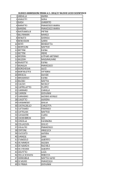 1 ABDALLA AMIRA 2 ASOLETTI SOFIA 3 BADA UMBERTO 4