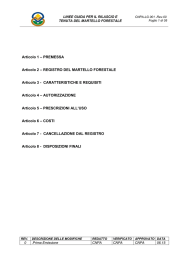 linee guida per le modalità di rilascio e tenuta dei martelli forestali
