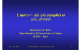 I motori: dai più semplici ai più…