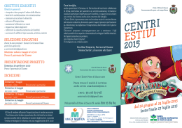 centri estivi 2015