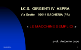le macchine semplici - Istituto Comprensivo Bagheria IV Aspra
