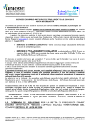 Informativa anticipato e prolungato nidi d`infanzia A.S.2014-15