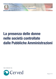 La presenza delle donne nelle società controllate dalle Pubbliche