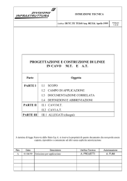 PROGETTAZIONE E COSTRUZIONE DI LINEE IN CAVO M.T. E A.T.