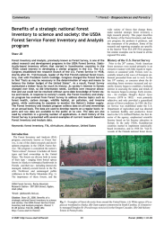 Shaw JD - Benefits of a strategic national forest inventory to science