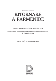 ritornare a parmenide