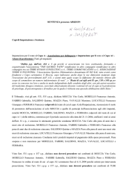 SENTENZA processo ARKEON Capi di Imputazione e Sentenza