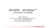 ArcGIS - Strumenti di Editing