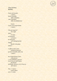 Allen Ginsberg Il peso del mondo &egrave; amore. Sotto il fardello della