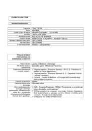 CURRICULUM VITAE Cognome QUATTRONE Nome VIRGINIA