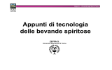 Appunti di tecnologia delle bevande spiritose