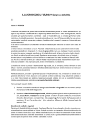 IL LAVORO DECIDE IL FUTURO XVII Congresso della CGIL