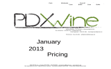 January 2013 Pricing