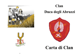 Carta di Clan - Gruppo Scout Roma 132