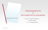 Trasferimento e mutamento di mansioni