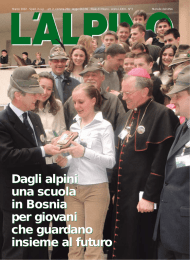 Dagli alpini una scuola in Bosnia per giovani che guardano insieme