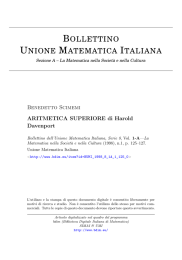 ARITMETICA SUPERIORE di Harold Davenport