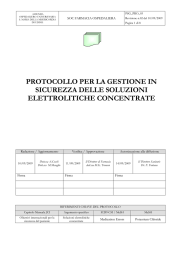 Protocollo elettroliti concentrati