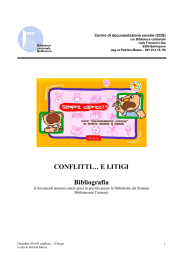 CONFLITTI… E LITIGI Bibliografia