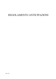 regolamento anticipazioni