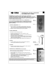 ISTRUZIONI PER L`USO DELLA CASSAFORTE CON